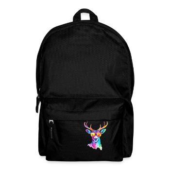 Zazo der Hirsch - Rucksack - Schwarz - Vorne