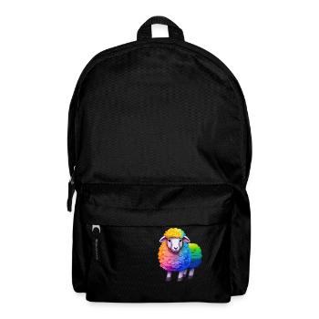 Sheep in Rainbow Coat-LGBT Pride - Backpack - black - Front