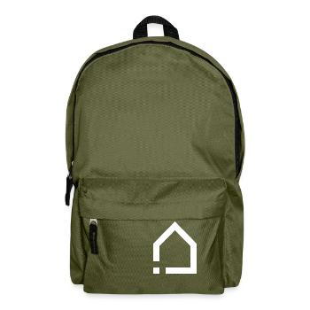 APP Icon: Smart FLAT (White/Transparent) - Backpack - olive green - Front