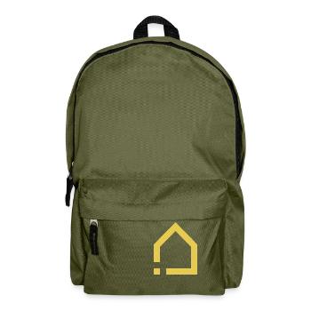 APP Icon: Smart FLAT (Gold/Transparent) - Backpack - olive green - Front