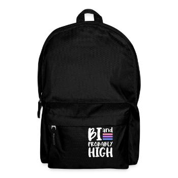 Bi and probably high Bisexual - Backpack - black - Front