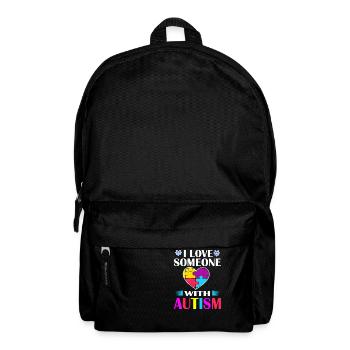 I Love Someone with Autism Awareness - Backpack - black - Front