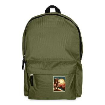 Hiking in the mountains - Backpack - olive green - Front