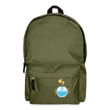 Seien Sie echt! Sei frei! - Rucksack - Olivgrün - Vorne