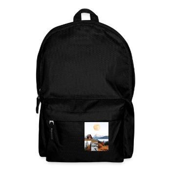 Hütte. - Rucksack - Schwarz - Vorne