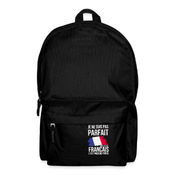 I'm not perfect but French - Backpack - black - Front