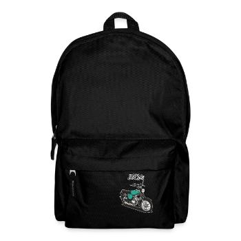 S51 (turquoise) // Illustration - Sac à dos - noir - Devant