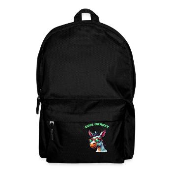 esel comic cool - Rucksack - Schwarz - Vorne