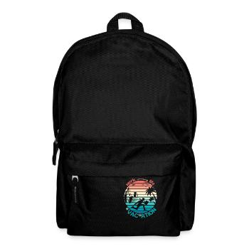 Retro Sunset Style Evacuation od Work to Paradise - Backpack - black - Front