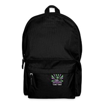 Techno Tourist Alien DJ Rave EDM Festival Outfit - Backpack - black - Front