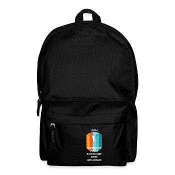 Badminton Federball Badmintonspieler Schokolade - Rucksack - Schwarz - Vorne