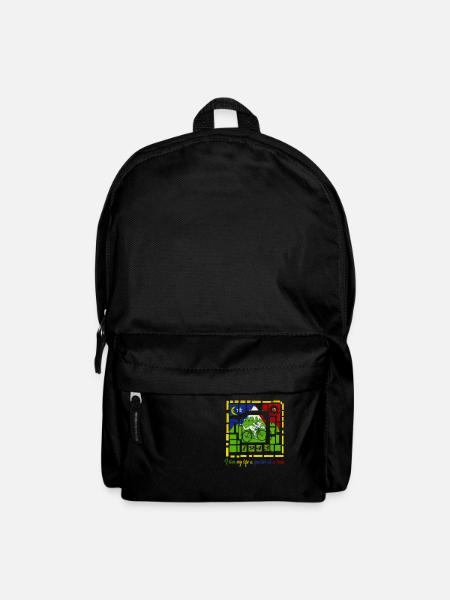 I LIVE MY LIFE AT QUARTER AT A TIME - Backpack - black