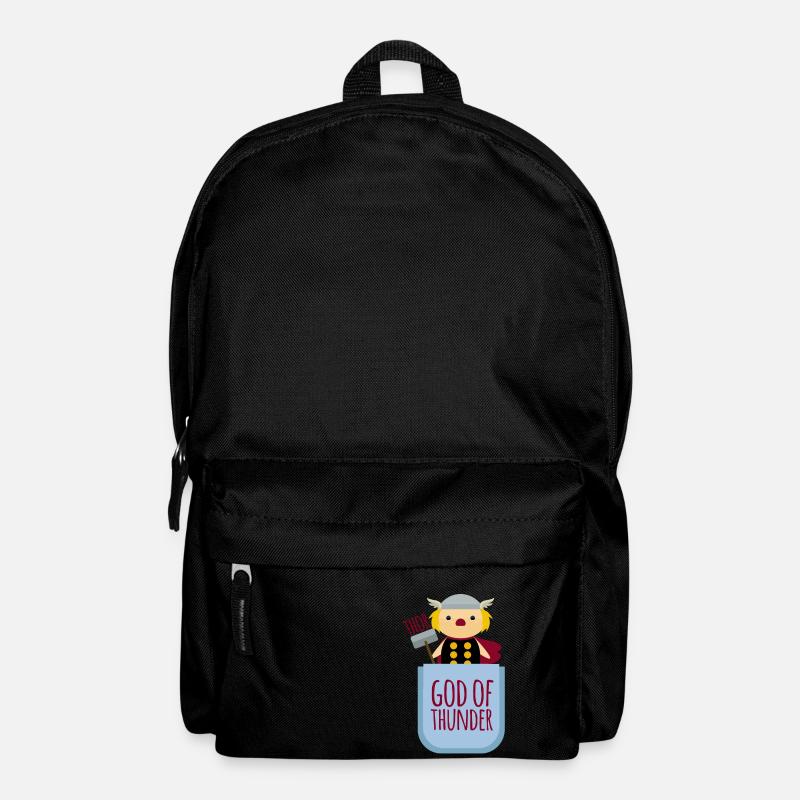 Thor Thunder god God of Thunder breast pocket baby - Backpack - black