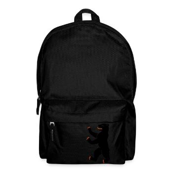 Berliner Bär Single - Rucksack - Schwarz - Vorne