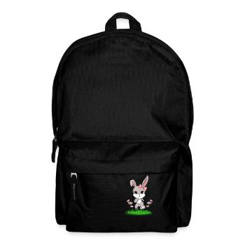 Bunny with hair bow - Backpack - black - Front