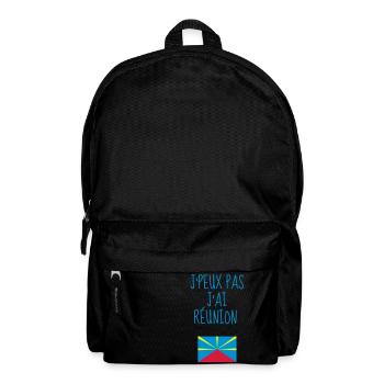 Réunion / 974 / Réunionnais / Réunionnaise - Backpack - black - Front