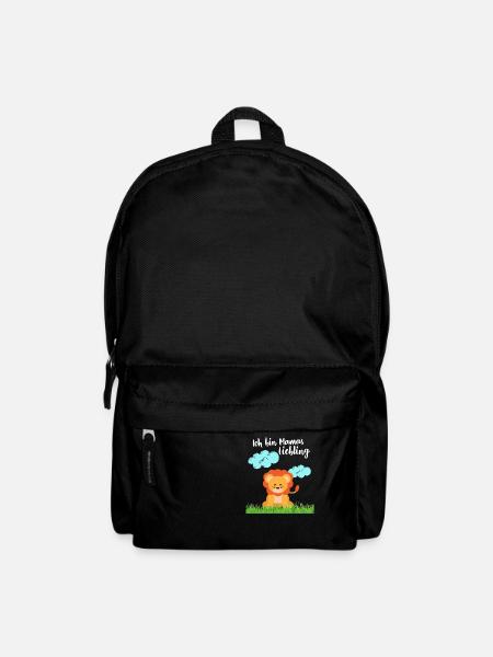 Mamas Liebling Löwe - Rucksack - Schwarz
