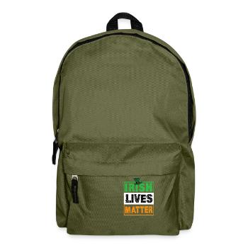 Irish Lives Matter - Backpack - olive green - Front