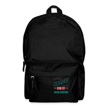 großpapa lieblingshund lustig geburt pfote welpe - Rucksack - Schwarz - Vorne