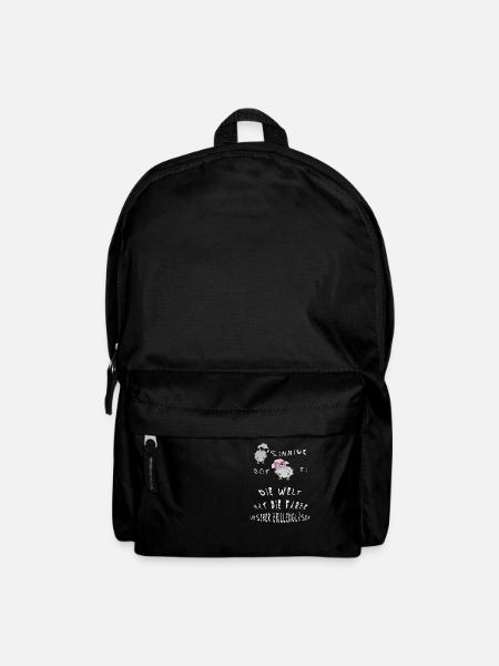 Die Welt hat die Farbe unserer Brillengläser - Rucksack - Schwarz