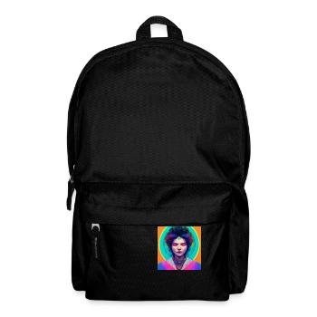 Trippy Porträt Von Frauen - Rucksack - Schwarz - Vorne