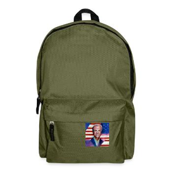 USA flag With Joe Biden - Backpack - olive green - Front