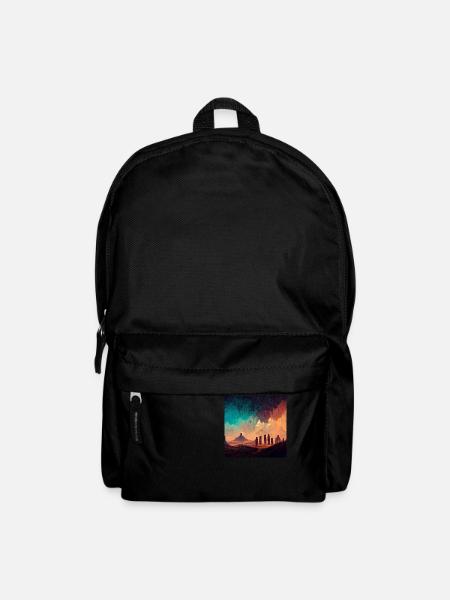 Ki-generated painting - Backpack - black