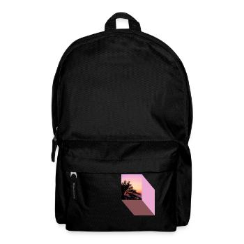 T-Shirt Urlaub Strand Palmen Ferien Sommer Sonne - Rucksack - Schwarz - Vorne