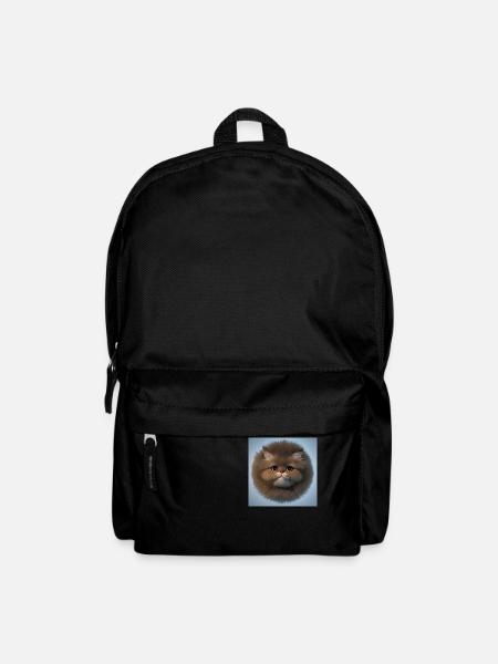 Fluffy Cat - Backpack - black