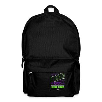 boys bday quote sci fi sayings automatic - Backpack - black - Front