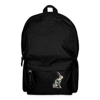Origami Rabbit - Backpack - black - Front