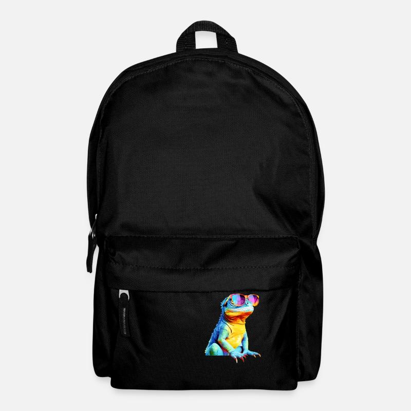 Hacko le lézard à lunettes - Sac à dos - noir