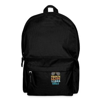 Fourth Grade Vibes Only 1st Grade Groovy Kids - Backpack - black - Front