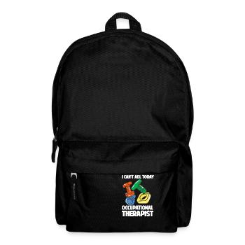 Ich kann mich heute nicht mehr bewegen Ergotherape - Rucksack - Schwarz - Vorne
