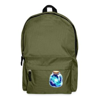 Space in a jar - Backpack - olive green - Front