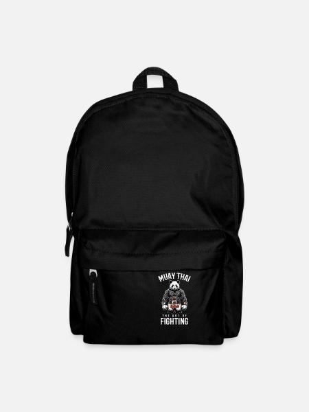panda Muay Thai - Kickboxen und panda Thai Boxen - Rucksack - Schwarz