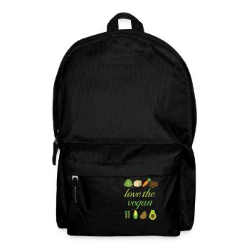 Love the vegan - Backpack - black - Front