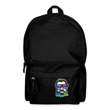 Sonnenbrille / Mann / Wald / Porträt / Kerl - Rucksack - Schwarz - Vorne