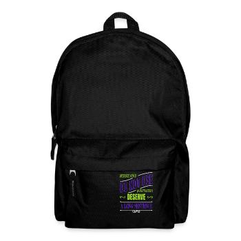 joke books statement bicycle sayings novelist blog - Rucksack - Schwarz - Vorne