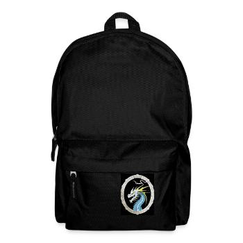 Oriental Style Dragon in Circle - Backpack - black - Front