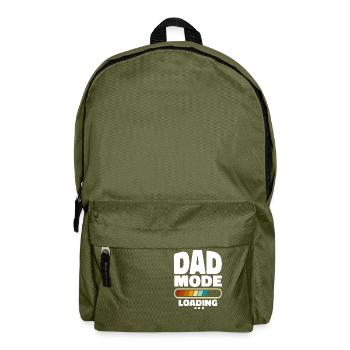 Lustiger Dad-Modus Loading Zitat Bester Vater aller Zeiten - Rucksack - Olivgrün - Vorne