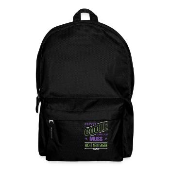 cool sayings cool uncle trait - Backpack - black - Front