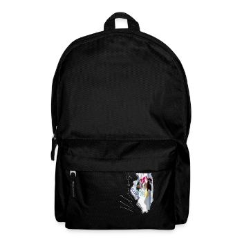 Illinois (United States) | Real Flag | Flag Map Script - Backpack - black - Front