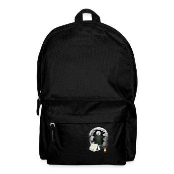 Zelt zelten Lagerfeuer Wald Naturliebhaber - Rucksack - Schwarz - Vorne