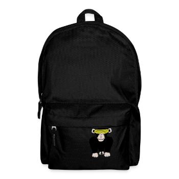 Funky Sonnenbrille Gorilla Cooler Party Affe Spaß - Rucksack - Schwarz - Vorne