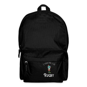 I can't I have rugby - gift idea - Backpack - black - Front