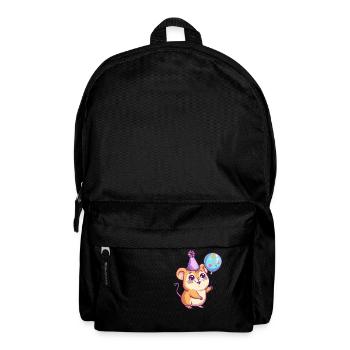 Hamster Geburtstag Comic Niedlich - Rucksack - Schwarz - Vorne