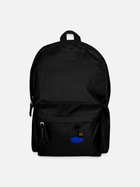 Ocean Palm Tree Summer - Backpack - black