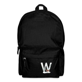 W – caractère décoratif – hiver - Sac à dos - noir - Devant