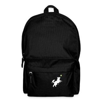 German Shepherd Dog Catching Tennis Ball - Rucksack - Schwarz - Vorne